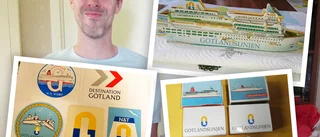 SE BILDERNA: Han samlar på allt med Gotlandstrafiken