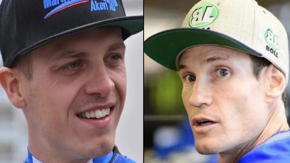Jacob Thorssell, vänster, finns med bland de allra vassaste förarna i elitserien. Jason Doyle, höger, är vassast.