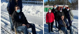 Snösugne Torsten, 87, tog med hemtjänsten på sparktur