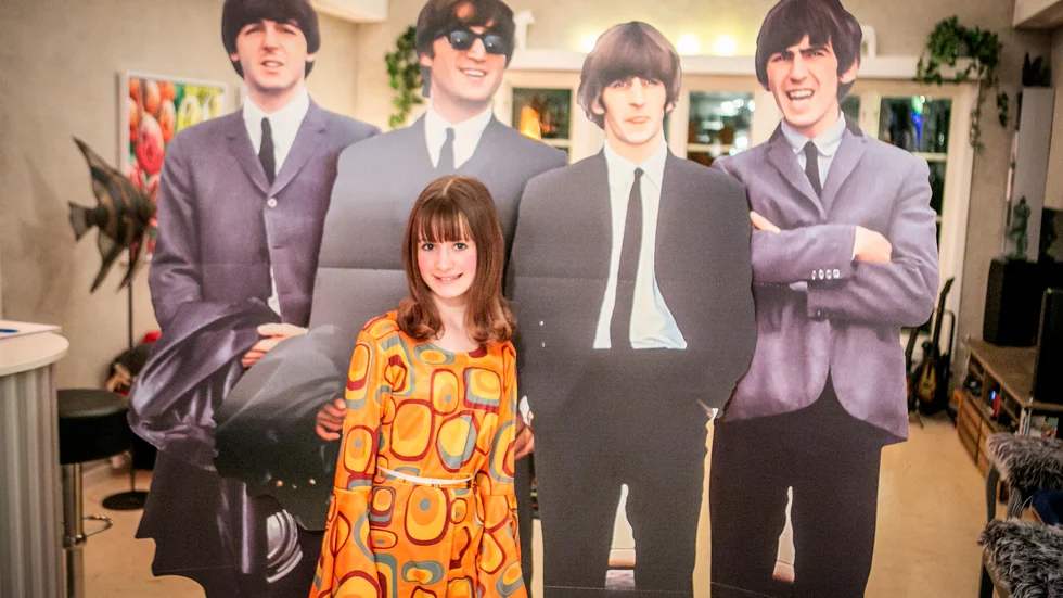 Paul, John, Ring och George. Och så gotländskan Tuva Sellberg, 12-åringen som är superfan av The Beatles.