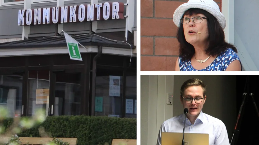 Centrumsamordnarn Gudrid Hansen riktar kritik mot kommunens beslut att lägga ned den fysiska turistbyrån i kommunhuset. Samhällsbyggnadsnämndens ordförande Mikael Österling (L) delar inte Hansens oro.