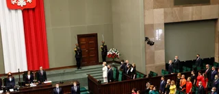 Hbtq-protester när Polens president svors in