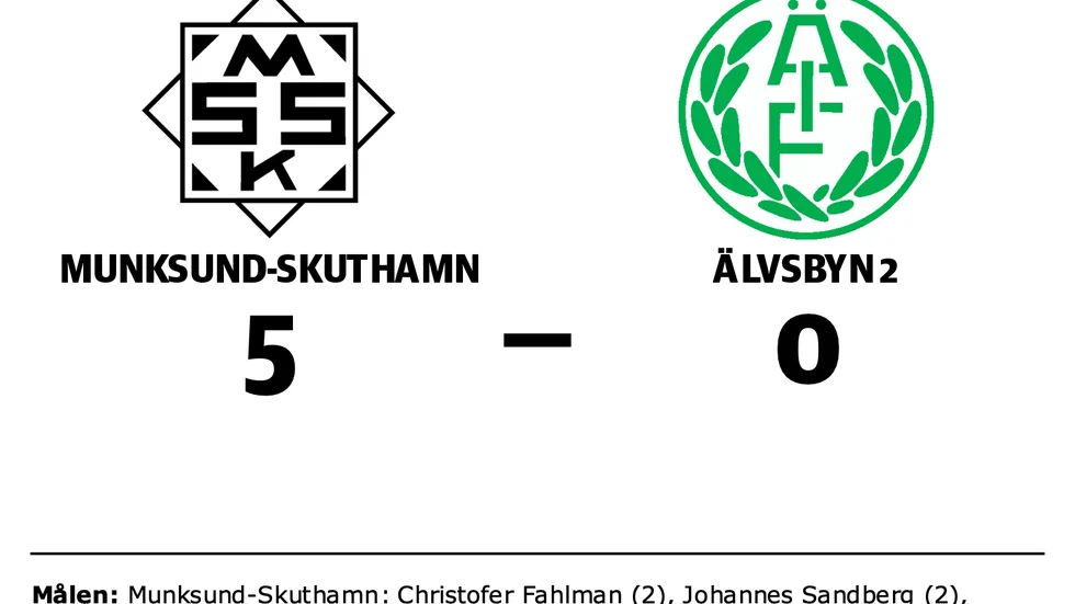 Munksund-Skuthamn vann mot Älvsbyn 2