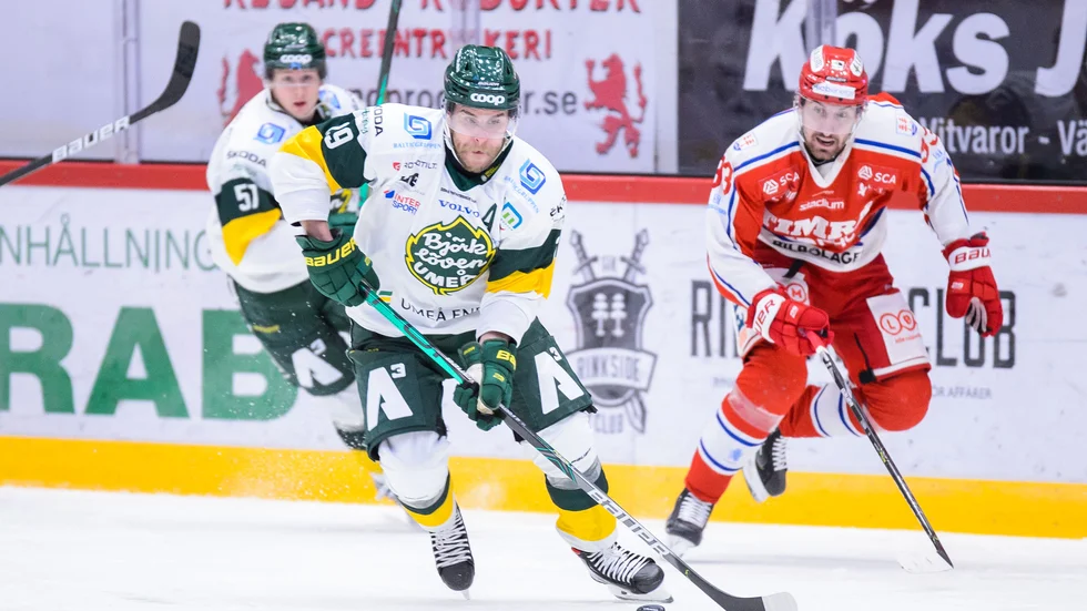 Alexander Wiklund reducerade till 2-3 för Björklöven, men då återstod bara sju sekunder av matchen mot Timrå.