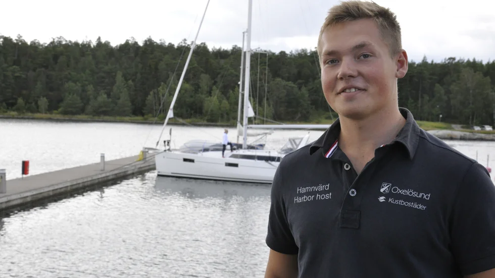 Enligt Emil Malmsten är Juli vanligtvis högsäsong för gästhamnen.