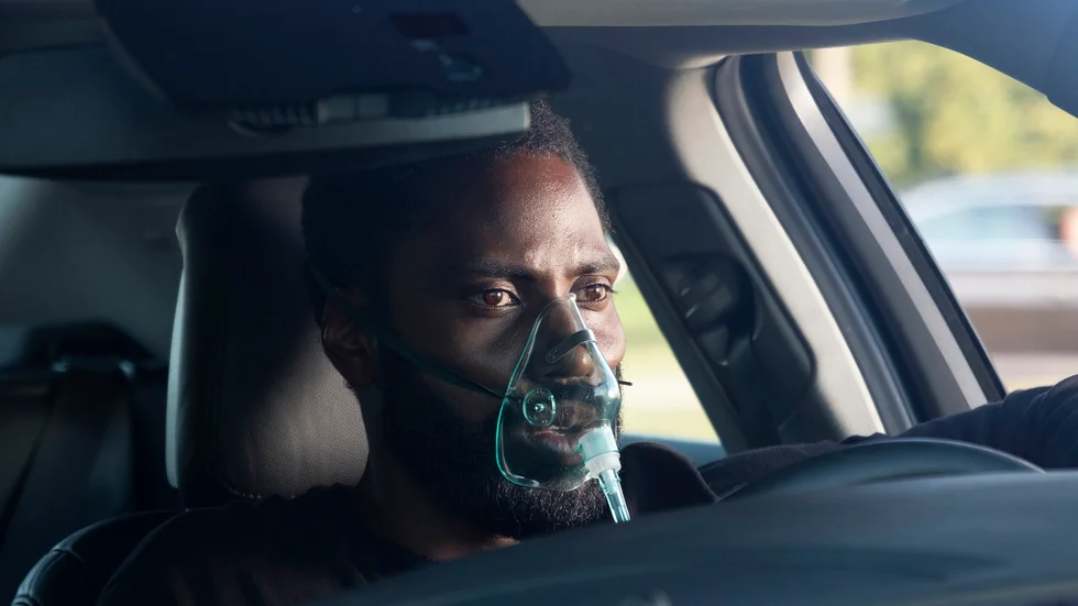John David Washington i en scen ur "Tenet". Arkivbild.