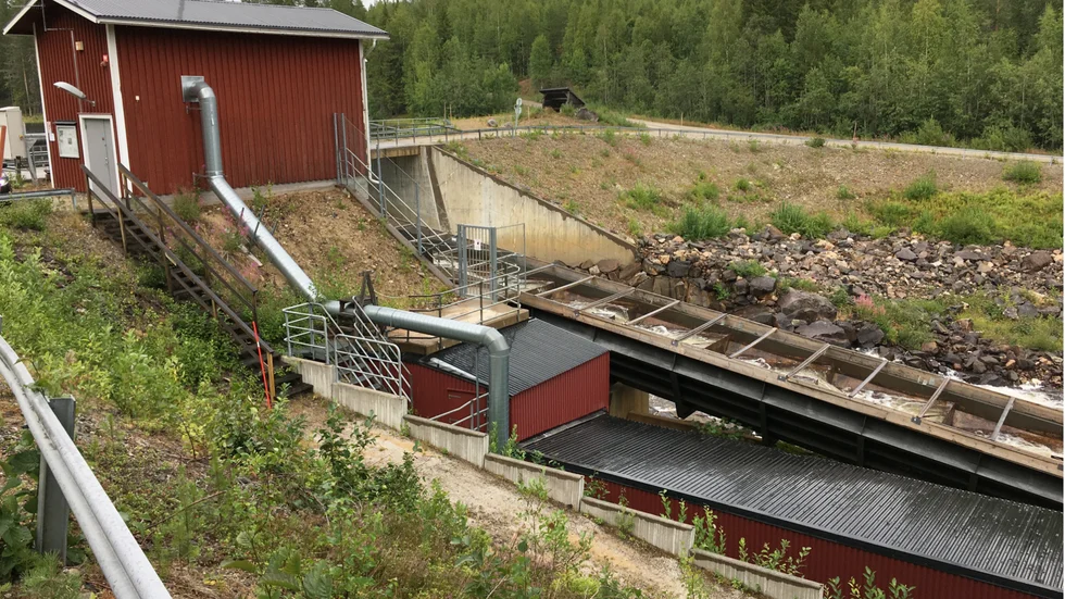 Hednäs kraftstation, Åbyälven. 