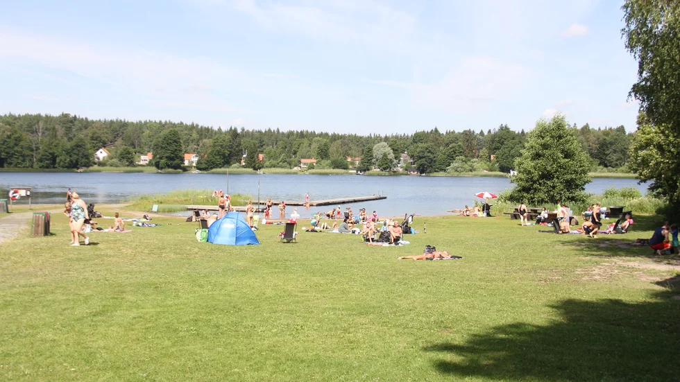 Borgardalsbadet vid Länna utanför Uppsala.