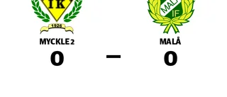 Mållös match när Myckle 2 mötte Malå