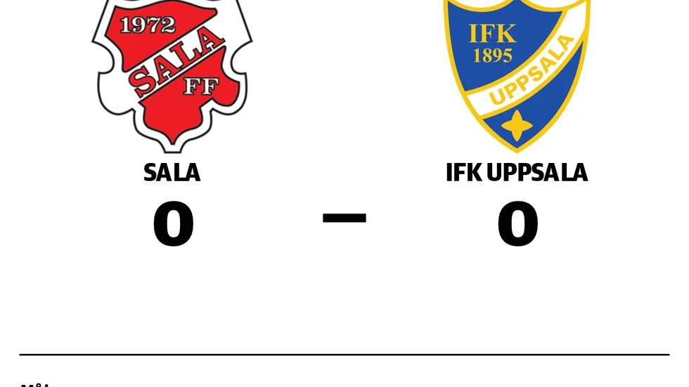 Sala spelade lika mot IFK Uppsala