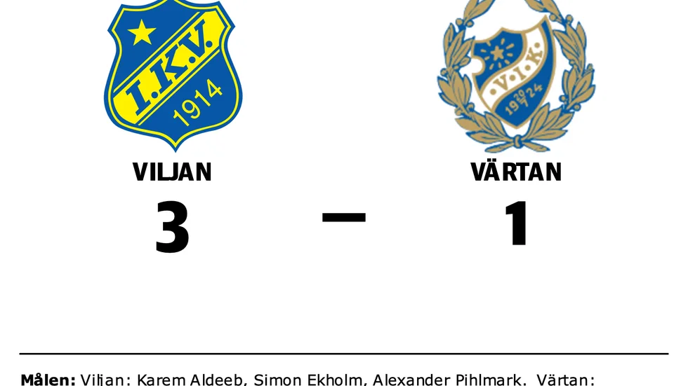 IK Viljan Strängnäs vann mot Värtans IK