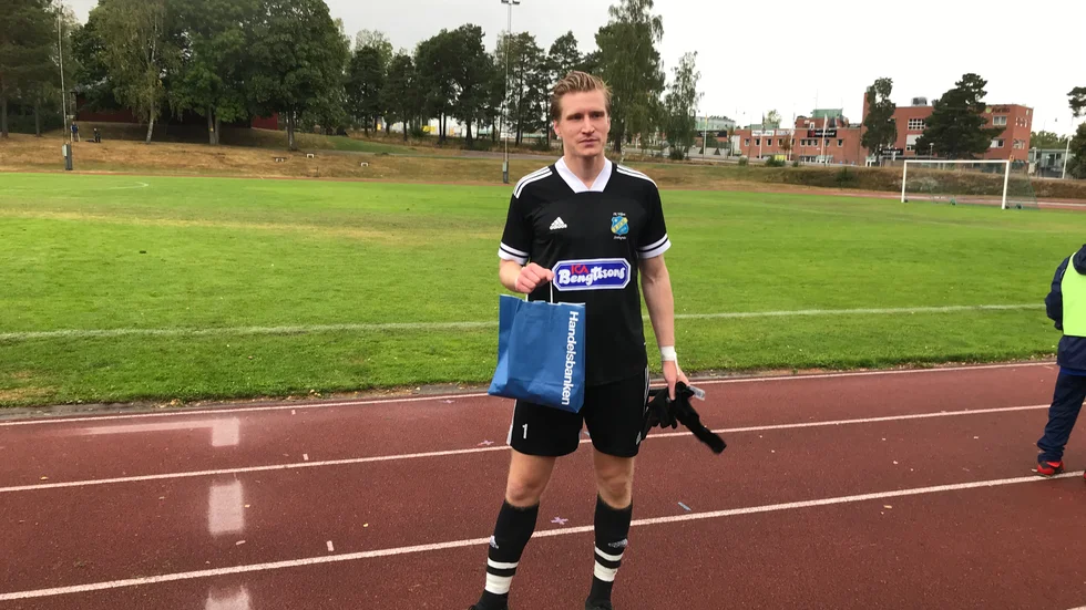 Viljan-målvakten Richard Larsson stod för en stark insats på lördagen i matchen mot Värtans IK.