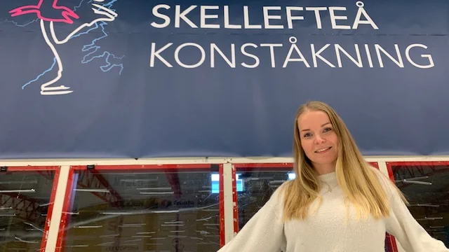 Linda Fredriksson, 35 år, är ordförande i Skellefteå Konståkningsförening. ”Klubben har öppnat många dörrar” säger hon.