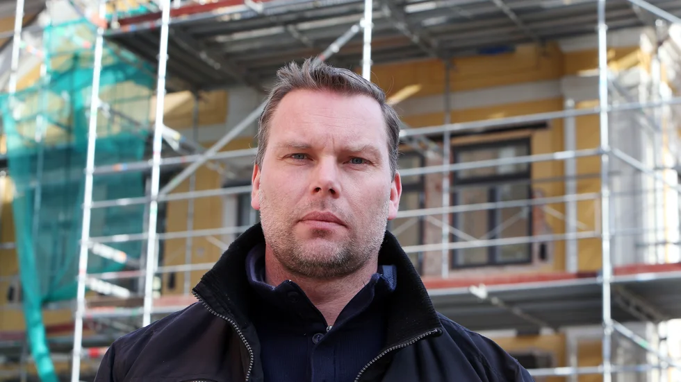 Magnus Cato, ordförande i Byggnads Öst.