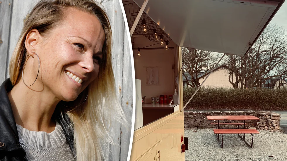 Linda Piri har börjat på noll med endast privata sparpengar i startkapital och en lånad matvagn. "Jag ska försöka växa långsamt, om jag växer", säger hon försiktigt.