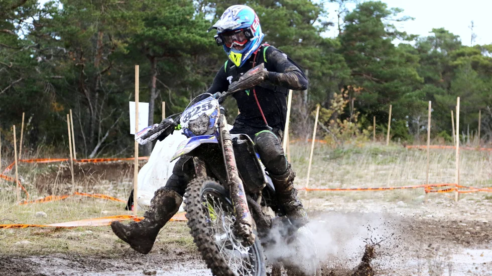 Slutsegraren i ungdomsklassen Albin Berglund.