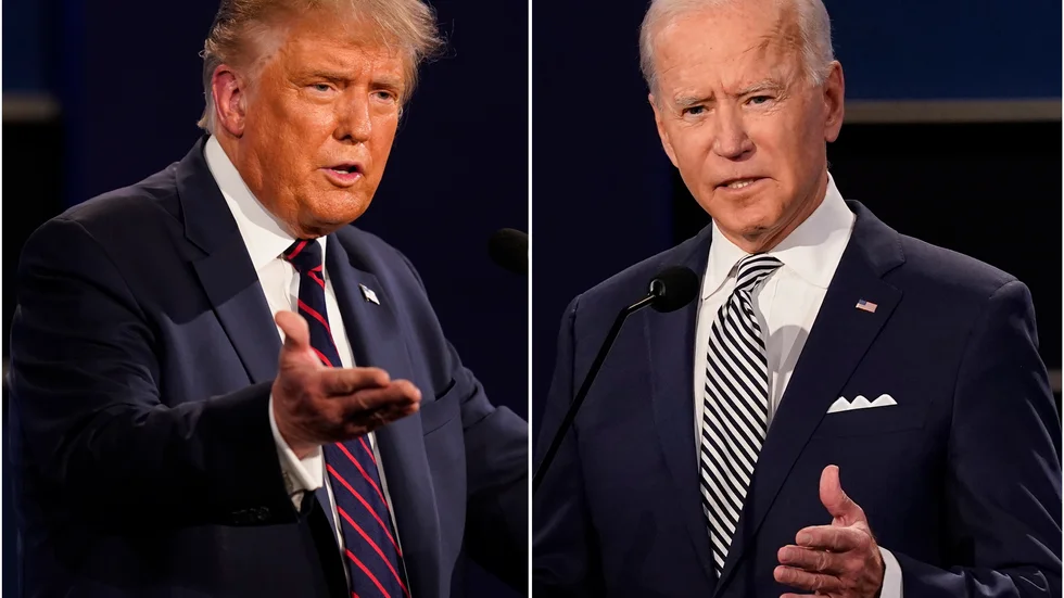 Donald Trump och Joe Biden.