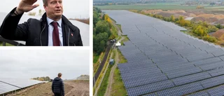 Här inviger ministern nya solcellsparken i Linköping
