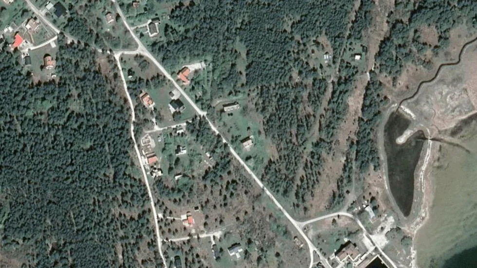 Området kring Rute Hamnbacken 37