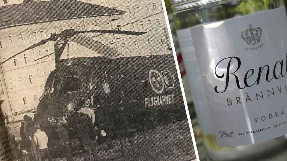 Om ett flygande lasarett vid Kullbergska och hamstring av sprit skrev Kuriren för 50 år sedan.