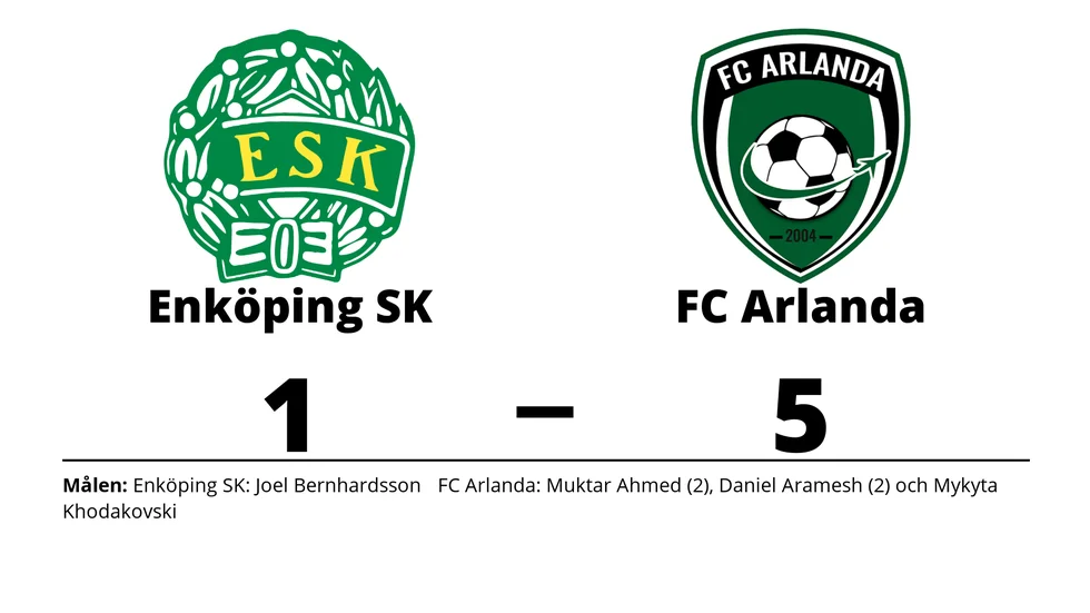 Enköpings SK FK förlorade mot FC Arlanda