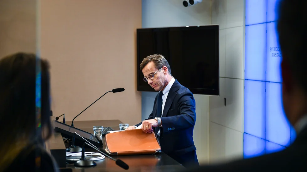 Ulf Kristersson (M) leder regeringsbildningen och ska försöka bli statsminister. 