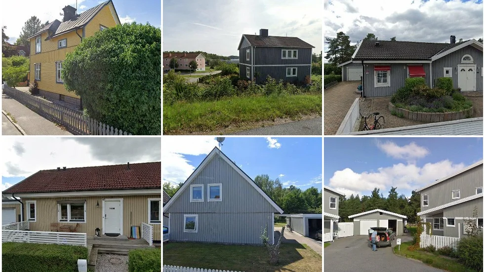Slöjdgatan 6, Edensborgsvägen 10, Mossgatan 15, Silurkroken 40, Laxgatan 103 och Segersborgsgatan 56