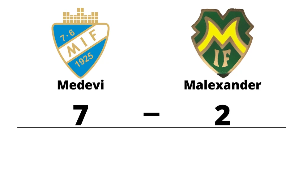 Medevi IF vann mot Malexanders IF