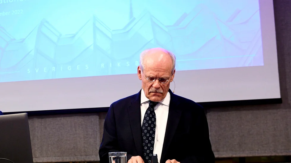 Riksbankschefen Stefan Ingves kraftiga räntehöjningar har gett börsen lite av en chock. Arkivbild.