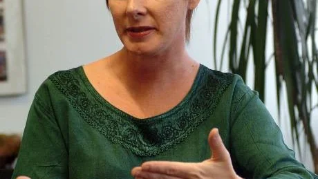 Till höger författaren Sherry Jones. Foto: Scanpix