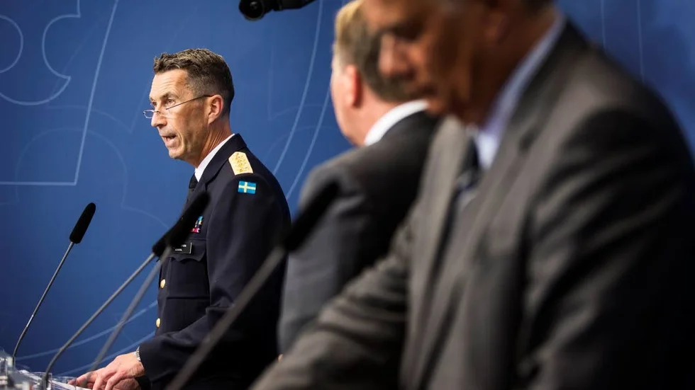 ÖVERBEFÄLHAVAREN. ”Den risk som uppstått kan vi hantera”, sa ÖB Micael Bydén redan vid presskonferensen 24 juli.