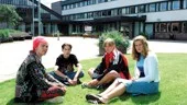 De sänkte skolans elräkning med 30 000 kronor men får själva ingenting. Detta trots att de vill lägga pengarna på ekologisk mjölk till skolan. Från vänster Jesper Davidsson, Tom Surla, Maria Johansson och Cecilia Karlsson, medlemmar i Grosvadsskolans miljögrupp.
FOTO: GUNNAR JOHANSSON