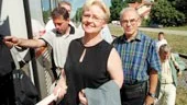 Margaretha Ericsson (kd) och Gunnar Bredin var två av de lokala Norrköpingspolitikerna, som tog denna dagspendel till Kimstad.
FOTO: NICLAS SANDBERG