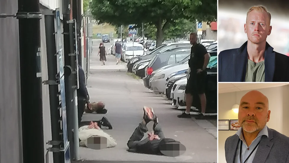 Christoffer Bohman, chef för polisens utredningssektion i Sörmland och kammaråklagare Nicklas Hjertonsson deltog i en presskonferens på tisdagseftermiddagen rörande gripandet av flera män vid Kloster kyrka. 