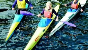 Jonny Blixt, Bråvikens KK samt Loe Hellström och Joakim Lindberg, Finspångs KK, skördade stora framgångar i kanot-DM och tog hem tre guld vardera.
FOTO: GUNNAR JOHANSSON