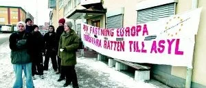 Demonstration vid Migrationsverket