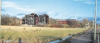Fel med höghus i Lindö
