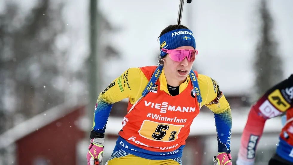 Anna Magnusson tog brons i fredagens SM-sprint. (Arkivbild).