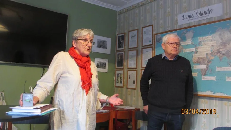 Brith Fäldt och Gunnar Lindberg berättade om Pitemålsakademins bildande och fortsatta verksamhet.