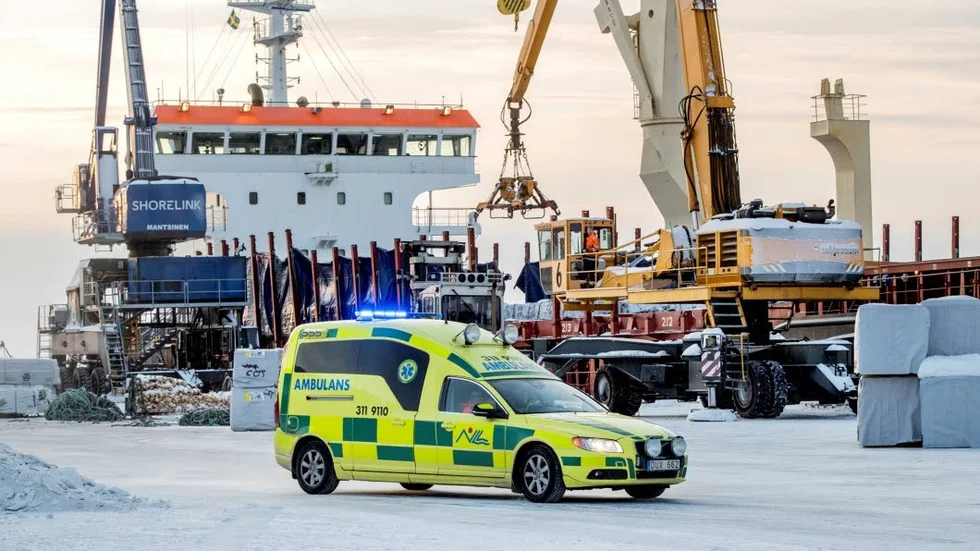 Arbetsplatsolycka. Ansvaret faller på helt rederiet för olyckan i fredags då en besättningsman föll överbord.