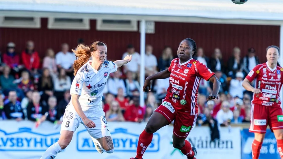 TUFFT. Faith Ikidi och Piteå förlorade mot Lotta Schelins Rosengård.