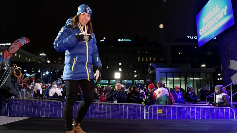Medaljer. Charlotte Kalla har hittills tagit två individuella VM-medaljer i Lahti och är februari månads norrbottning.