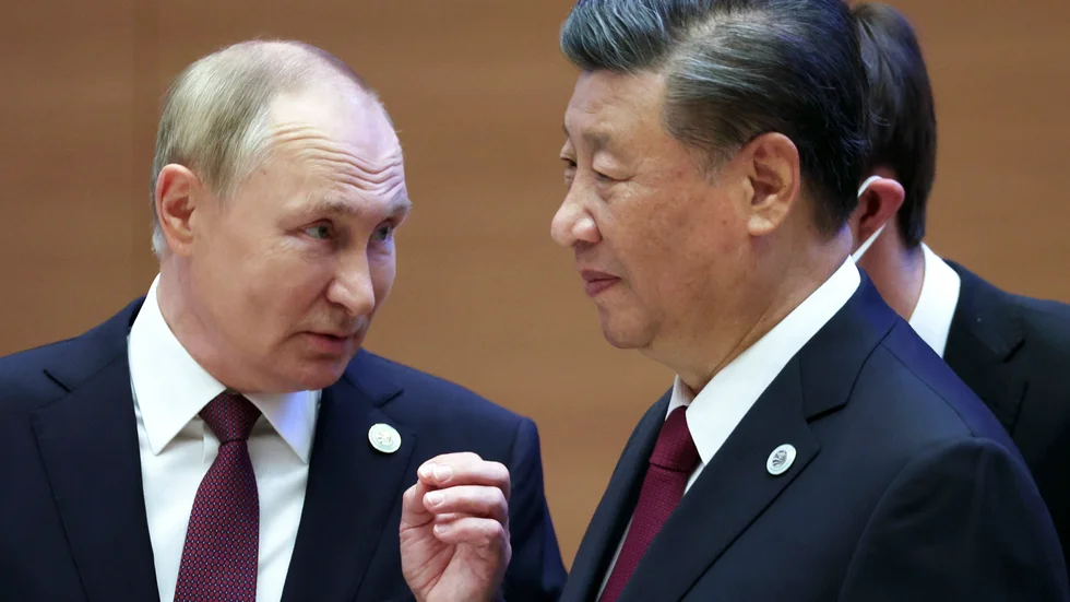 Vladimir Putin och Kinas president Xi Jinping. (Sergei Bobylev, Sputnik, Kremlin Pool Photo via AP) XAZ119