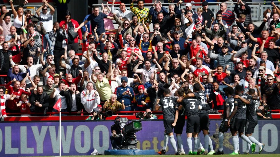 Arsenal vann mot Brentford.