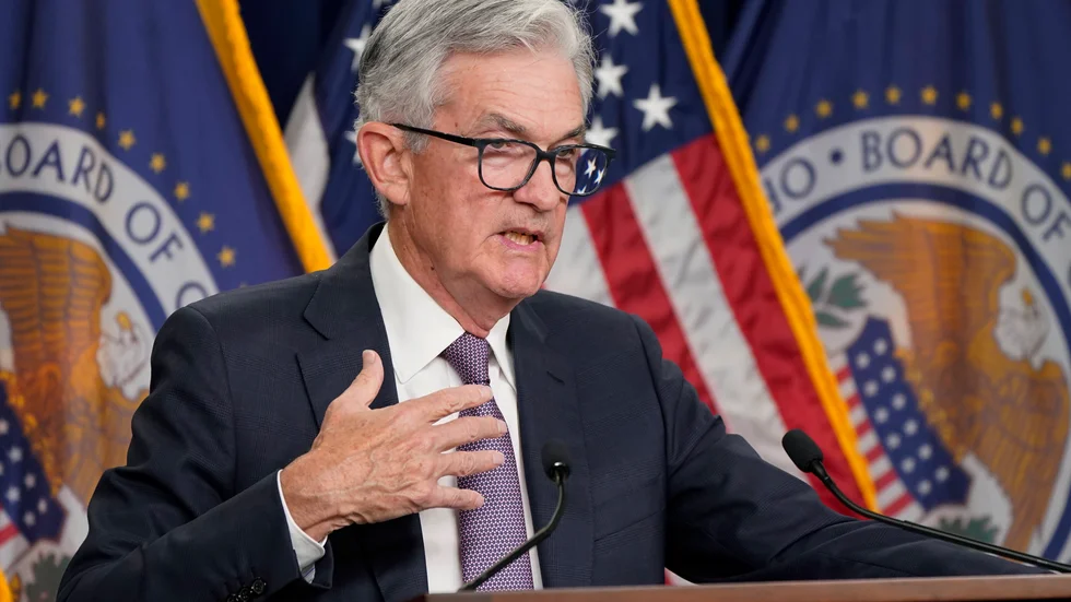 USA:s centralbank Federal Reserve (Fed), med chefen Jerome Powell (bilden), tänker fortsätta med kraftiga räntehöjningar året ut.