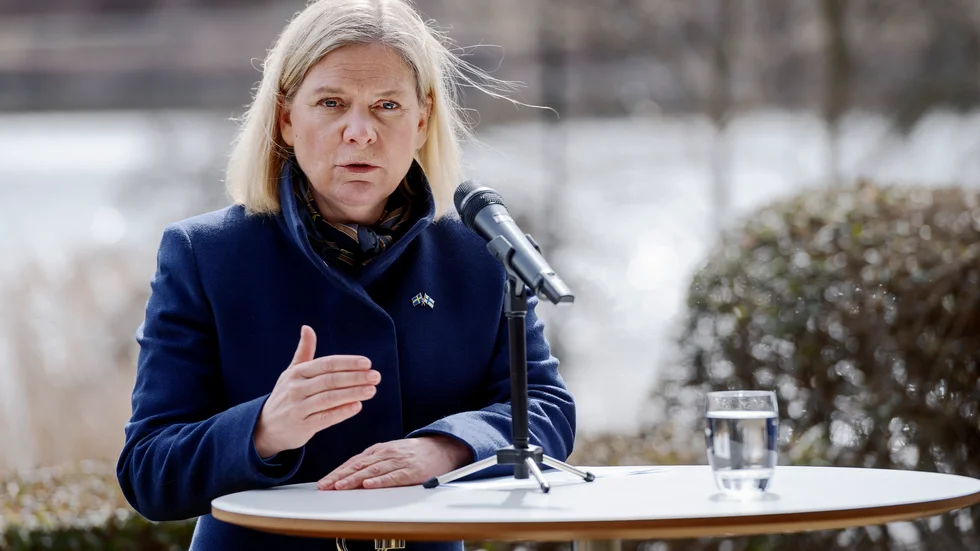 Stödet för Socialdemokraterna har inte varit större sedan mars 2014. På bilden Statsminister Magdalena Andersson. Arkivbild.