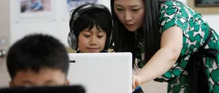 Löfven vilse i sydkoreansk skola
