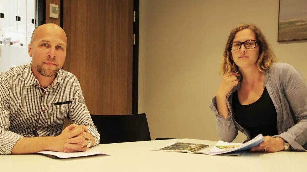 Christian Hegardt och Cecilia Heldtander Färnlöf.