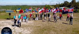 Gotländsk musikvideo för flyktingkatastrofen