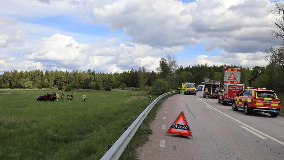 En 70-årig kvinna voltade i närheten av Dammen, norr om Skyttorp.